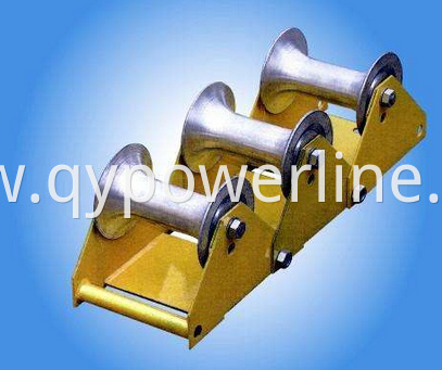 Three-wheel cable pulley wheels